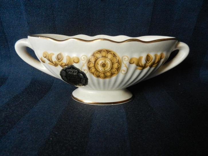 Mini jardiniere / bloemhouder Flora Gouda decor Florence, Antiek en Kunst, Antiek | Keramiek en Aardewerk, Ophalen of Verzenden