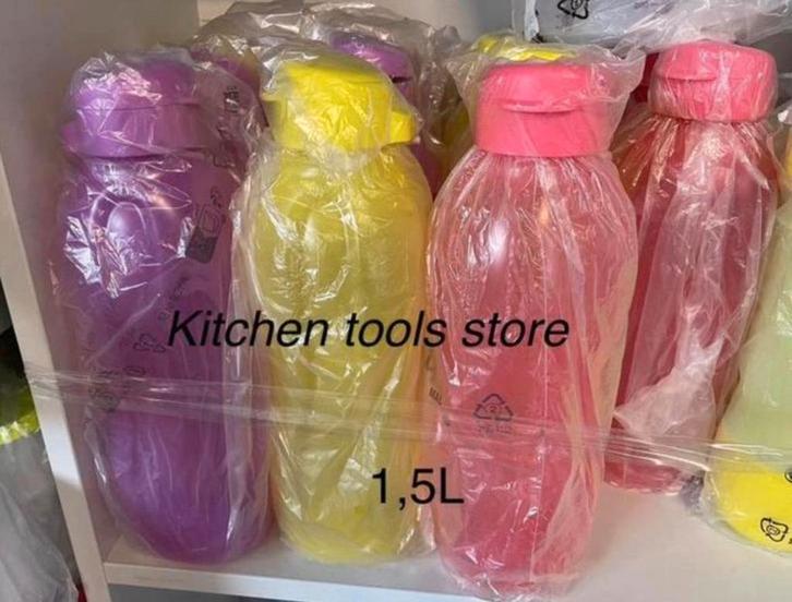 Nieuw Tupperware Ecofles plus 1,5 L (3 verschillende kleur), Huis en Inrichting, Keuken | Tupperware, Nieuw, Geel, Ophalen of Verzenden