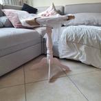 Nieuwe zachtroze bijzettafel - Afmetingen zie foto, 45 tot 60 cm, Minder dan 55 cm, Rond, Nieuw