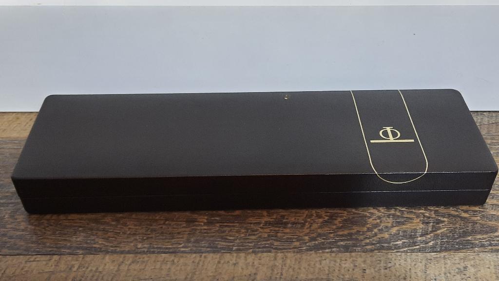 Vintage Zwarte Baume & Mercier Heren Horloge Doos, Ophalen of Verzenden, Gebruikt