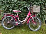 Roze Batavus meisjesfiets 20 inch met mandje, Ophalen, Gebruikt, 20 inch, Handrem