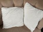 Witte sierkussens - set van 2 zara home h&m rm 💫, Ophalen of Verzenden, Zo goed als nieuw, Wit, Vierkant