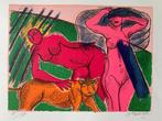 Corneille (1922-2010) - Le Tigre amoureux, Antiek en Kunst, Kunst | Litho's en Zeefdrukken, Ophalen