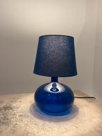 Vintage IKEA LJUSÅS UVÅS lamp – blauw glas, Huis en Inrichting, Ophalen of Verzenden, Zo goed als nieuw, Glas, Minder dan 50 cm