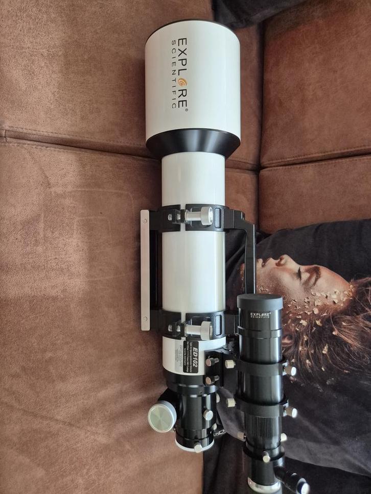 Explore Scientific Apochromatische refractor AP 102/714, Audio, Tv en Foto, Optische apparatuur | Telescopen, Zo goed als nieuw