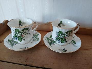2 kop en schotel Bone China London Collection beschikbaar voor biedingen