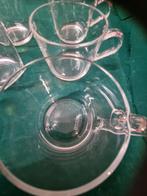 theekoppen van glas 6 stuks, Antiek en Kunst, Antiek | Servies los, Ophalen of Verzenden