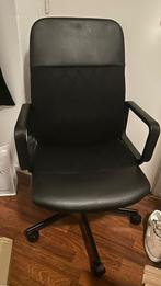 Black desk chair IKEA, Ophalen of Verzenden, Zo goed als nieuw, Zwart