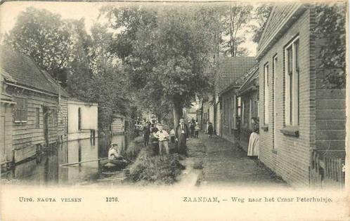 (380-226-025) Zaandam Weg naar Czaar Peterhuis, Verzamelen, Ansichtkaarten | Nederland, Noord-Holland, Verzenden