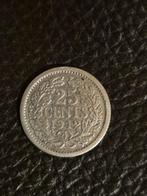 25 Cent 1912 Wilhelmina, Postzegels en Munten, Munten | Nederland, Zilver, 25 cent, Ophalen of Verzenden, Koningin Wilhelmina