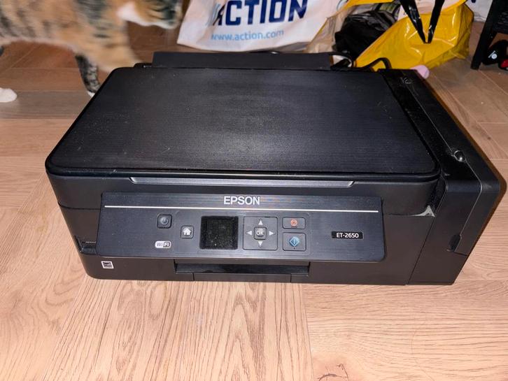 Epson ET-2650 EcoTank Printer - Goed!, Computers en Software, Printers, Gebruikt, All-in-one, Inkjetprinter, Kleur printen, Draadloos