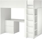 2 stuks hoogslaper ikea met bureau LET OP! LEES BESCHRIJVING, Huis en Inrichting, Ophalen, Gebruikt, Eenpersoons, 90 cm