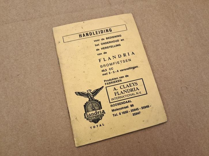 Flandria Oldtimer bromfietsen, Fietsen en Brommers, Brommeronderdelen | Oldtimers, Gebruikt, Overige merken, Overige typen, Ophalen of Verzenden