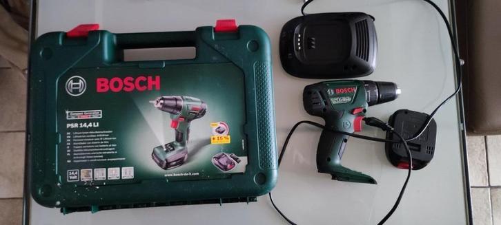 Bosch PSR 14,4 LI Accuboormachine f, Doe-het-zelf en Verbouw, Gereedschap | Boormachines, Gebruikt, Boor- en Schroefmachine, 400 tot 600 watt