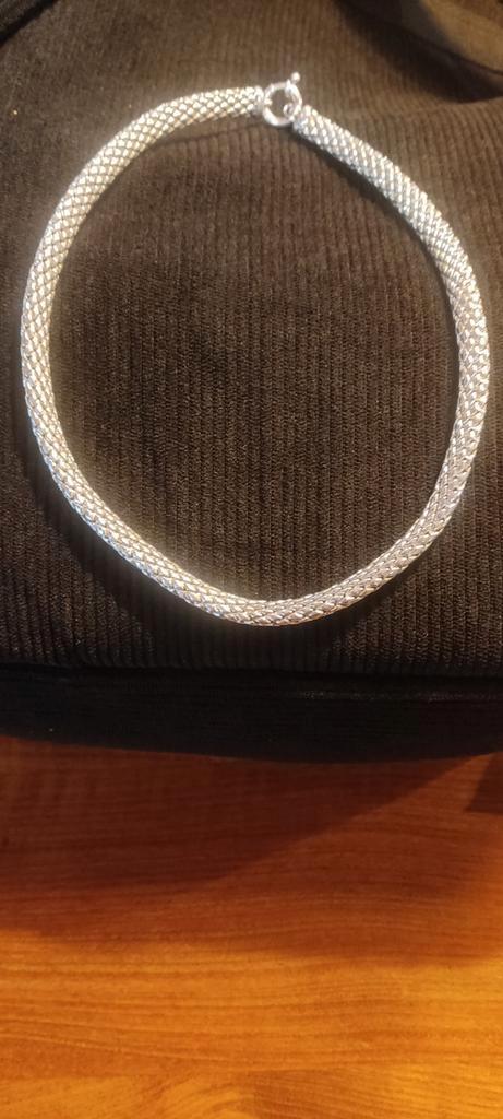 Prachtige grove echt Zilveren Schakelketting, Sieraden, Tassen en Uiterlijk, Armbanden, Zo goed als nieuw, Zilver, Zilver, Ophalen of Verzenden