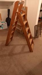 Houten schilderstrap 1.45mtr. hoog., Doe-het-zelf en Verbouw, Ladders en Trappen, Ophalen, 2 tot 4 meter