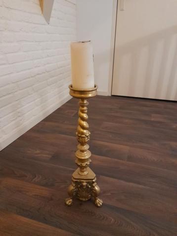 Koperen Kerkkandelaar - 53 cm hoog. robuust model beschikbaar voor biedingen