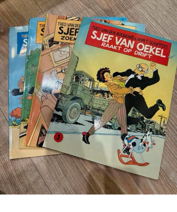 Sjef van Oekel stripboeken, Boeken, Stripboeken, Zo goed als nieuw, Meerdere stripboeken, Ophalen of Verzenden