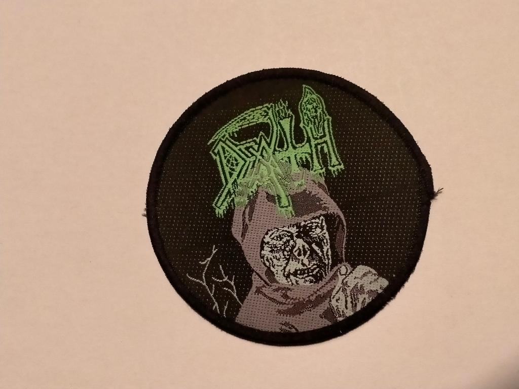 REPRINT Death heavy metal muziek patch kleding embleem, Verzamelen, Ophalen of Verzenden, Nieuw, Kleding