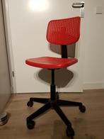 Rode bureaustoel Ikea Alrik, Ophalen of Verzenden, Bureaustoel, Zo goed als nieuw, Rood