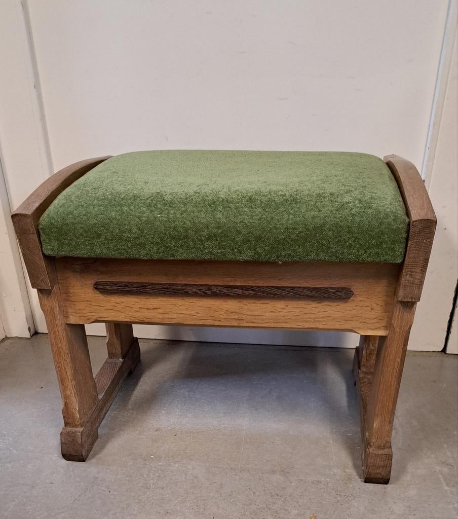 Art Deco kerkbankje / voetenbankje, Huis en Inrichting, Minder dan 50 cm, Gebruikt, Unknown, Ophalen of Verzenden