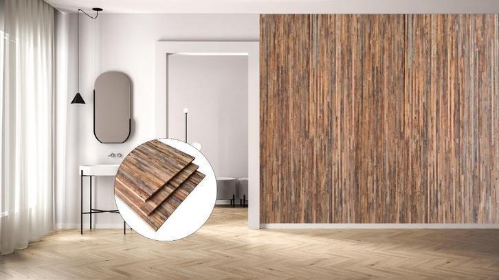 Wandpanelen Barnwood | Timmerpanelen | Rustiek en uniek, Doe-het-zelf en Verbouw, Platen en Panelen, Nieuw, Hout, 20 tot 50 mm