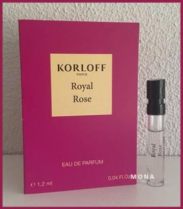 Royal Rose parfum sample proefje tester monster beschikbaar voor biedingen