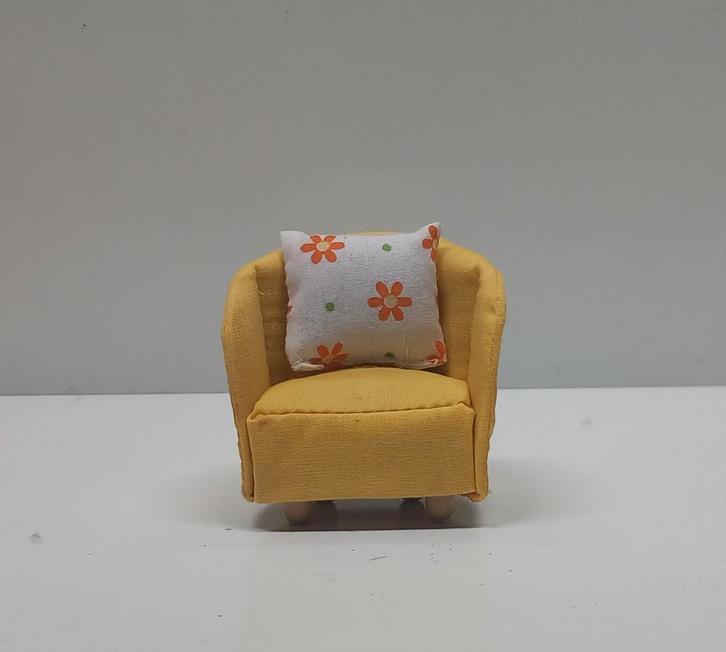 Lundby fauteuil met kussentje,Kijk,Kies en Koop!, Verzamelen, Poppenhuizen en Toebehoren, Gebruikt, Gebruiksvoorwerp, Ophalen of Verzenden