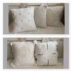 Brocante kussens - kussenhoesjes / oa gehaakte, Ophalen of Verzenden