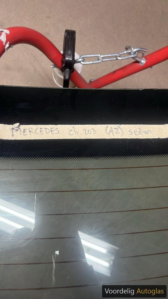 MERCEDES 190 CH.201 11/83 - 11/85 SED ACHTERRUIT GROEN VERWA, Auto-onderdelen, Ruiten en Toebehoren, Mercedes-Benz, Gebruikt, Ophalen