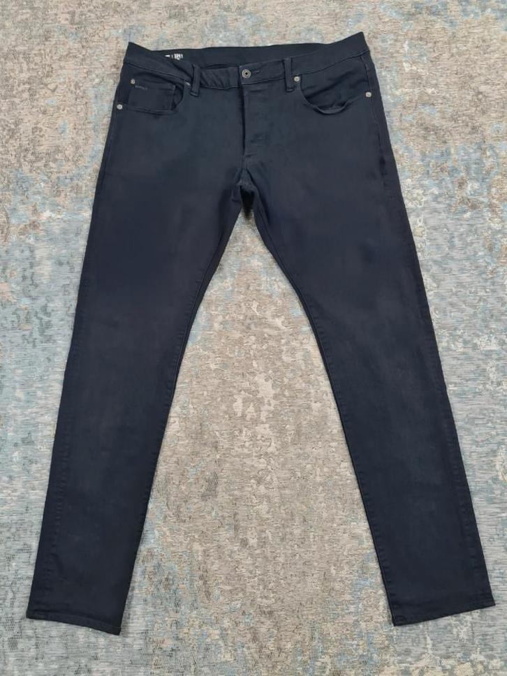 G-Star 3301 Slim W36 L34 Slim STRETCH Bronno3634 Zwart, Kleding | Heren, Spijkerbroeken en Jeans, Zo goed als nieuw, W36 - W38 (confectie 52/54)