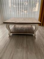 Landelijke Salontafel Vierkant Hout / Wit Queen Ann, Ophalen, Vierkant, 50 tot 100 cm, Zo goed als nieuw