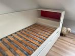 Ikea Vihals bed met onderschuif en schuifkast aan hoofdeinde, Huis en Inrichting, Slaapkamer | Bedden, Ophalen, Zo goed als nieuw