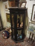 vintrinekast kast  teakhout 50,-, Ophalen