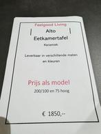Keramische eettafel 200x100 Mobliberica, 200 cm of meer, Ophalen of Verzenden, Zo goed als nieuw, Vijf personen of meer