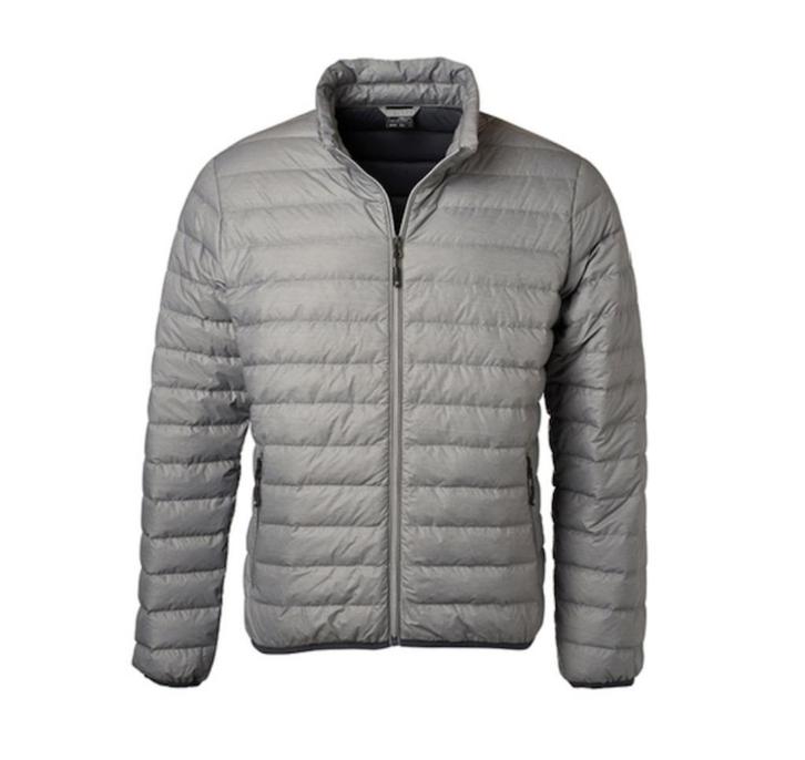 Originele James & Nicholson donsjas puffer donsjack NIEUW!, Kleding | Heren, Jassen | Winter, Nieuw, Maat 48/50 (M), Grijs, Ophalen