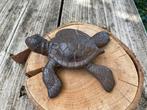 GIETIJZEREN TURTLE ZEESCHILDPAD MET DEKSELTJE NIEUW, Dierenbeeld, -, -, Nieuw