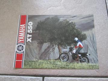 Yamaha XT550 brochure folder 1982 ? beschikbaar voor biedingen