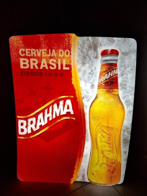 Lichtreclame Brahma (Braziliaans bier), Verzamelen, Merken en Reclamevoorwerpen, Nieuw, Lichtbak of (neon) lamp, Ophalen of Verzenden