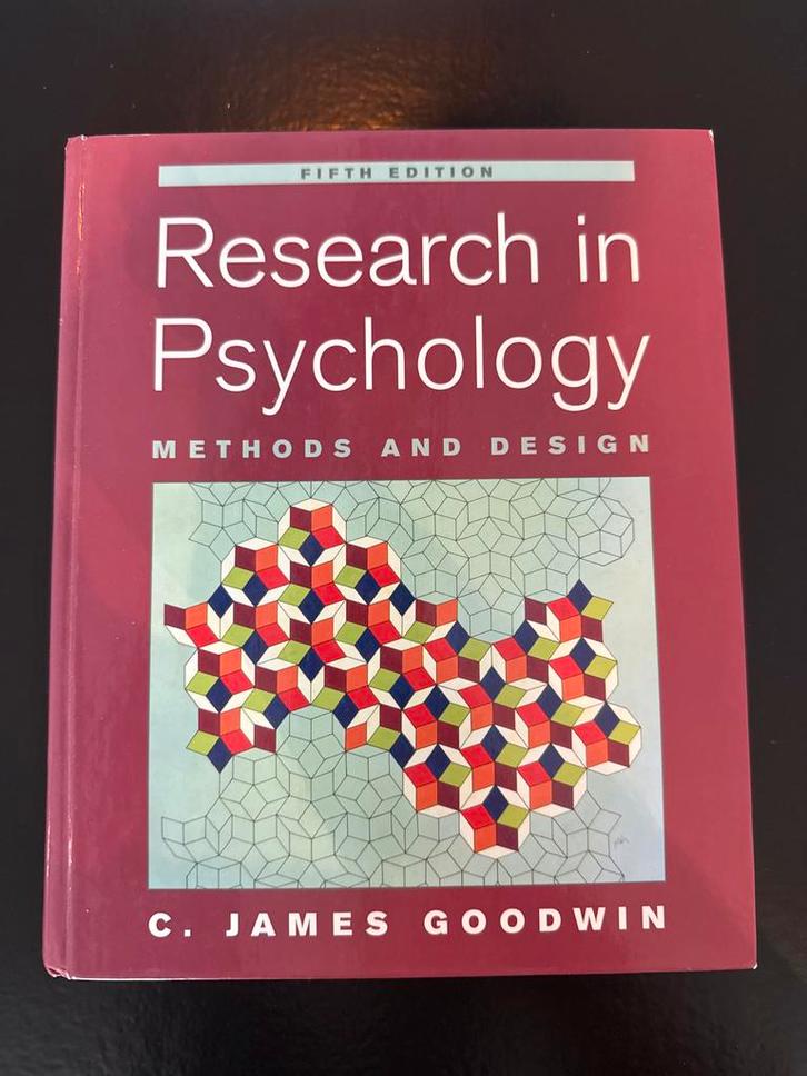 Research in Psychology - Goodwin, Boeken, Psychologie, Gelezen, Overige onderwerpen, Ophalen of Verzenden