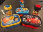 Broodtrommels en bekers 3 sets - Planes, Cars, Minions, Diversen, Ophalen of Verzenden, Gebruikt