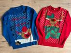 Blauwe kersttrui, Kleding | Dames, Ophalen of Verzenden, Nieuw, Maat 38/40 (M), Kerstmis of Sinterklaas