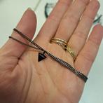 Pilgrim danish design armband donker zilver /zwart nr 44668, Staal, ., Zwart, Ophalen of Verzenden