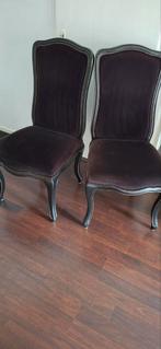 Barok Stoelen, Ophalen, Zwart, Zo goed als nieuw, Stof