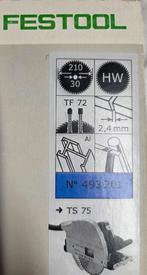 Festool Cirkelzaagblad HW 210x2,4x30 TF72 - Art. 493201, Ophalen of Verzenden, Nieuw