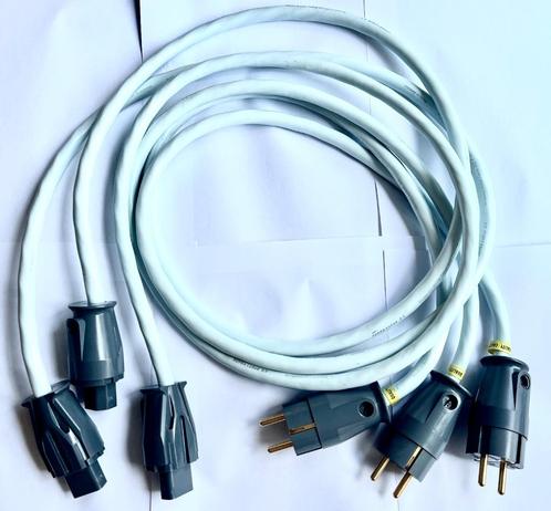 3 x Supra Cable LoRad 2.5, 1,5M stroomkabels., Audio, Tv en Foto, Audiokabels en Televisiekabels, Gebruikt, Minder dan 2 meter