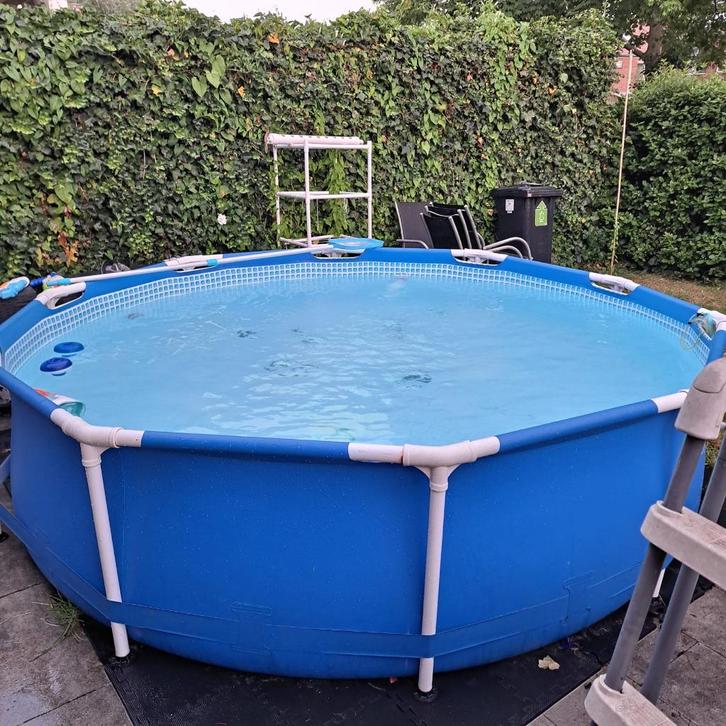 zwembad  305cm x 67cm, Tuin en Terras, Zwembaden, Gebruikt, Opzetzwembad, Minder dan 80 cm, 200 tot 400 cm, 300 cm of meer, Rond