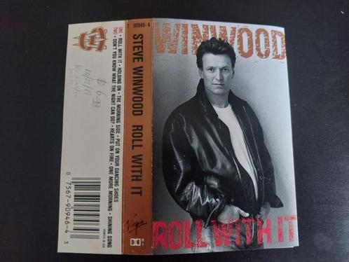 STEVE WINWOOD - ROLL WITH IT (CASSETTEBANDJE), Cd's en Dvd's, Cassettebandjes, Zo goed als nieuw, Origineel, Rock en Metal, 1 bandje