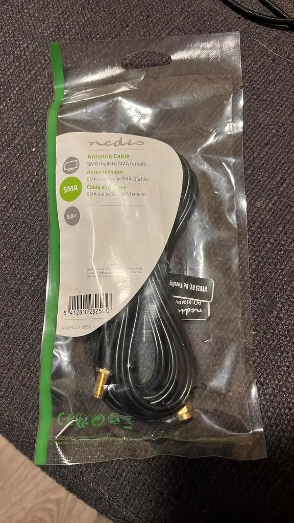 Nedis CSGP02010BK50, Audio, Tv en Foto, Audiokabels en Televisiekabels, Nieuw, 2 tot 5 meter, Ophalen of Verzenden