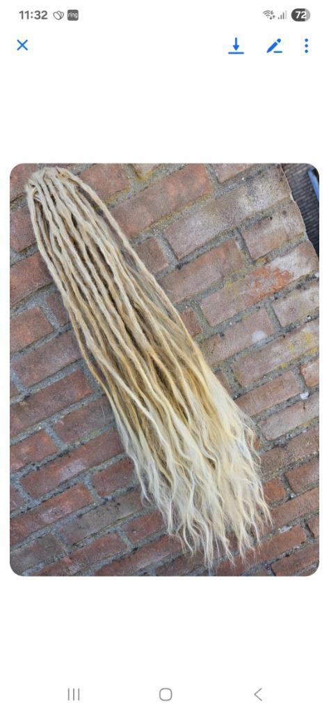 Dreadlock ponytail blond gemaakt door Dewi de Bree, Sieraden, Tassen en Uiterlijk, Uiterlijk | Haarverzorging, Nieuw, Pruik of Haarverlenging